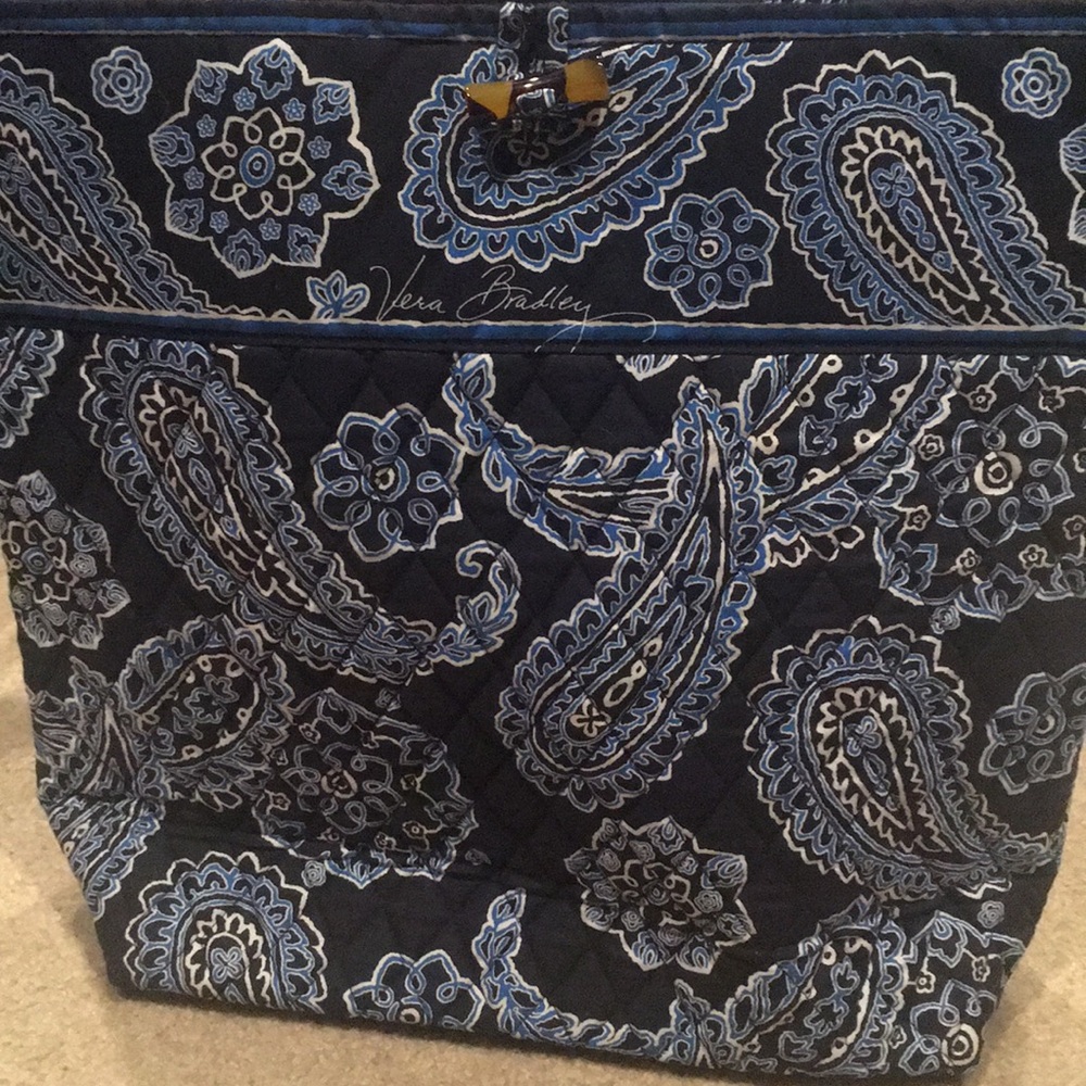 Blue Paisley Tote Bag